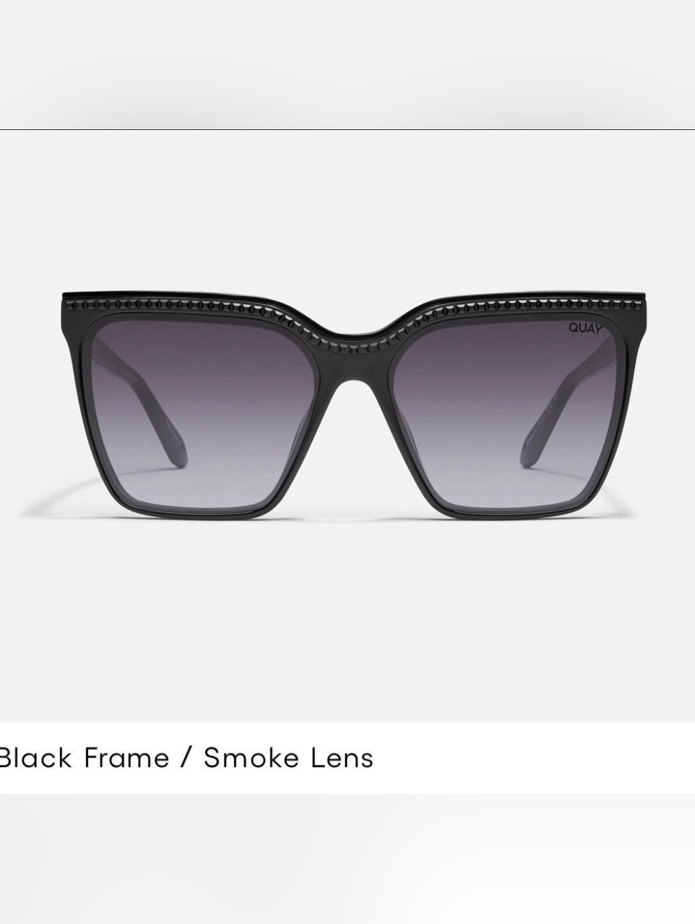 Quay Level Up Black/Smoke Rhinestone